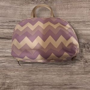 Purple White Makeup Bag Small